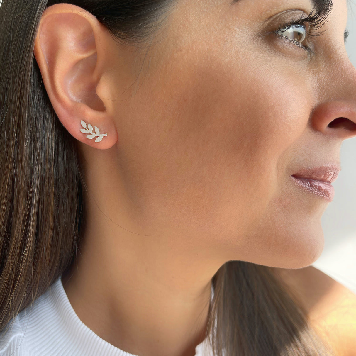 Ear Climber Olivo Silver