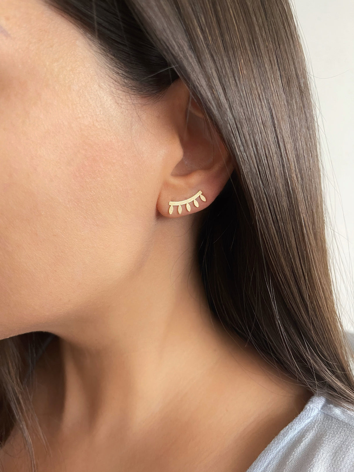 Ear Climber Tiara Gold
