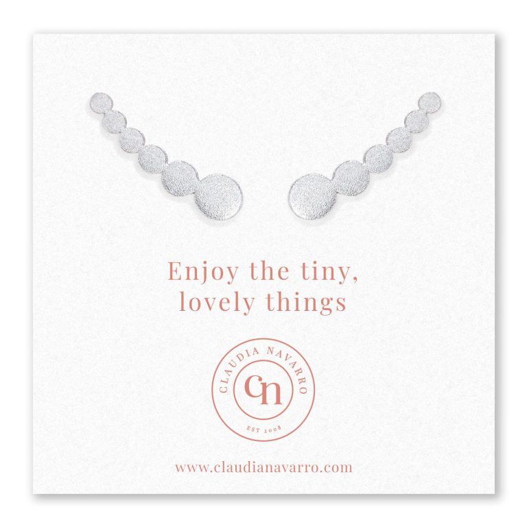 Ear Climber Burbuja Silver