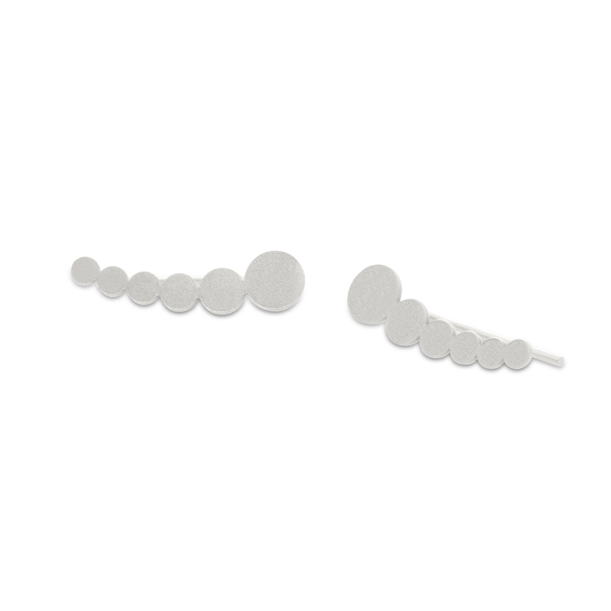 Ear Climber Burbuja Silver