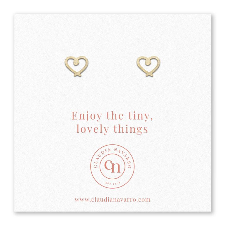 Arete Corazon Entorchado Gold