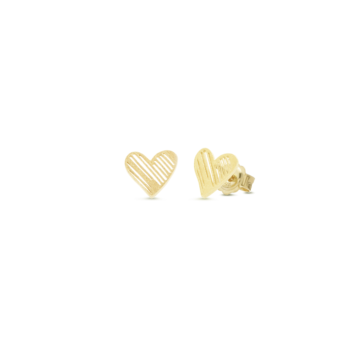 Arete Corazon Pintado Gold