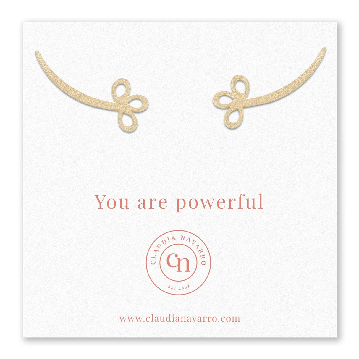 Ear Climber Lazo Gold