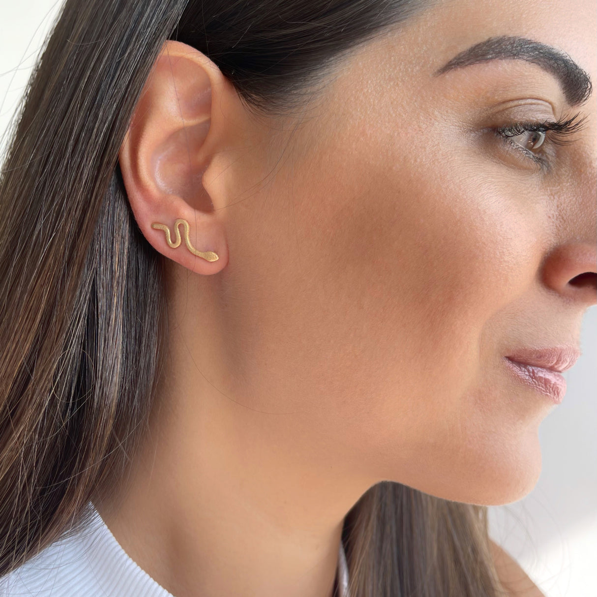 Ear Climber Boa Gold