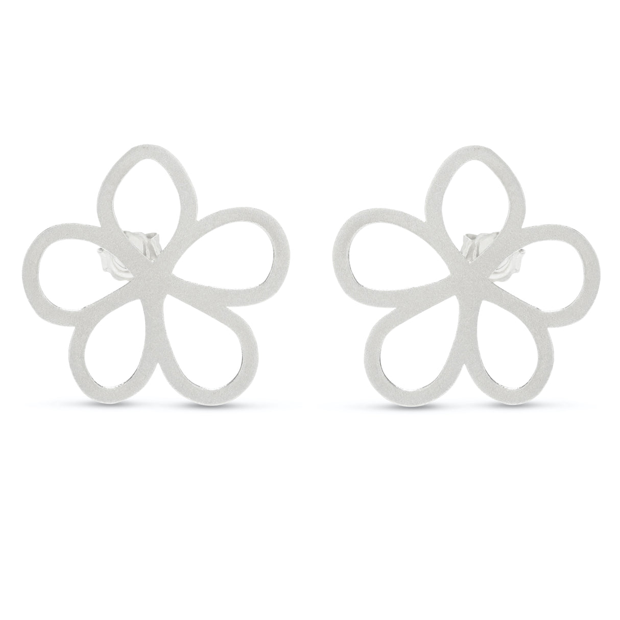 Arete gde Flor Silver