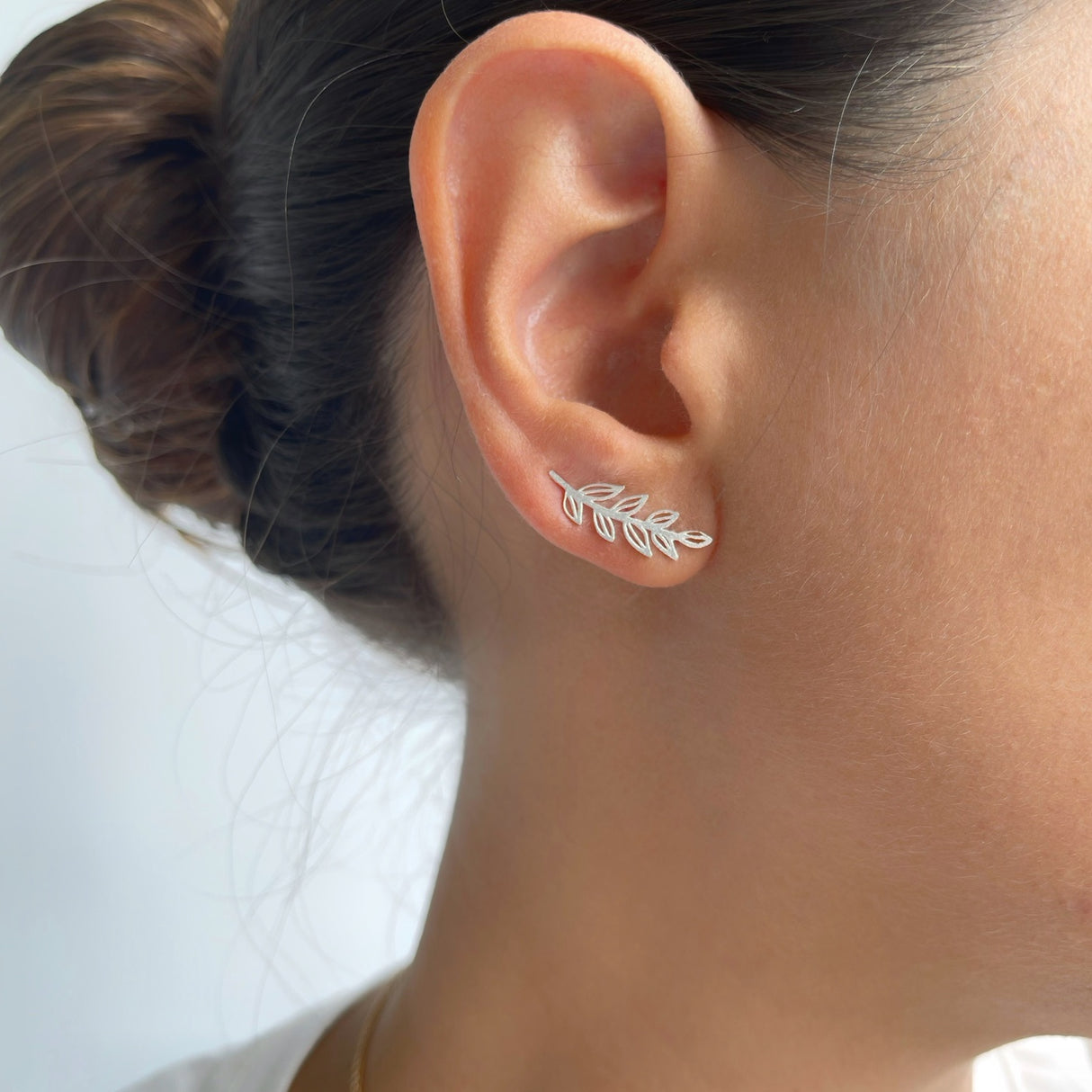 Ear Climber Espiga Silver
