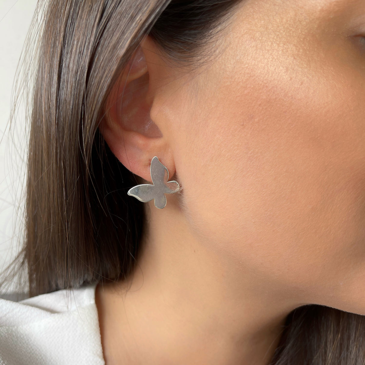 Arete Gde Mariposa Silver
