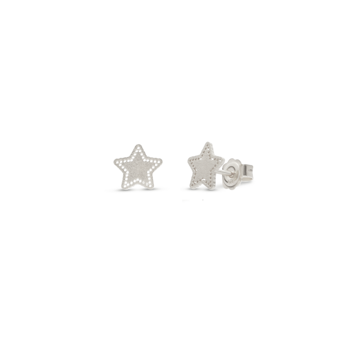 Arete Kids Estrellada Silver