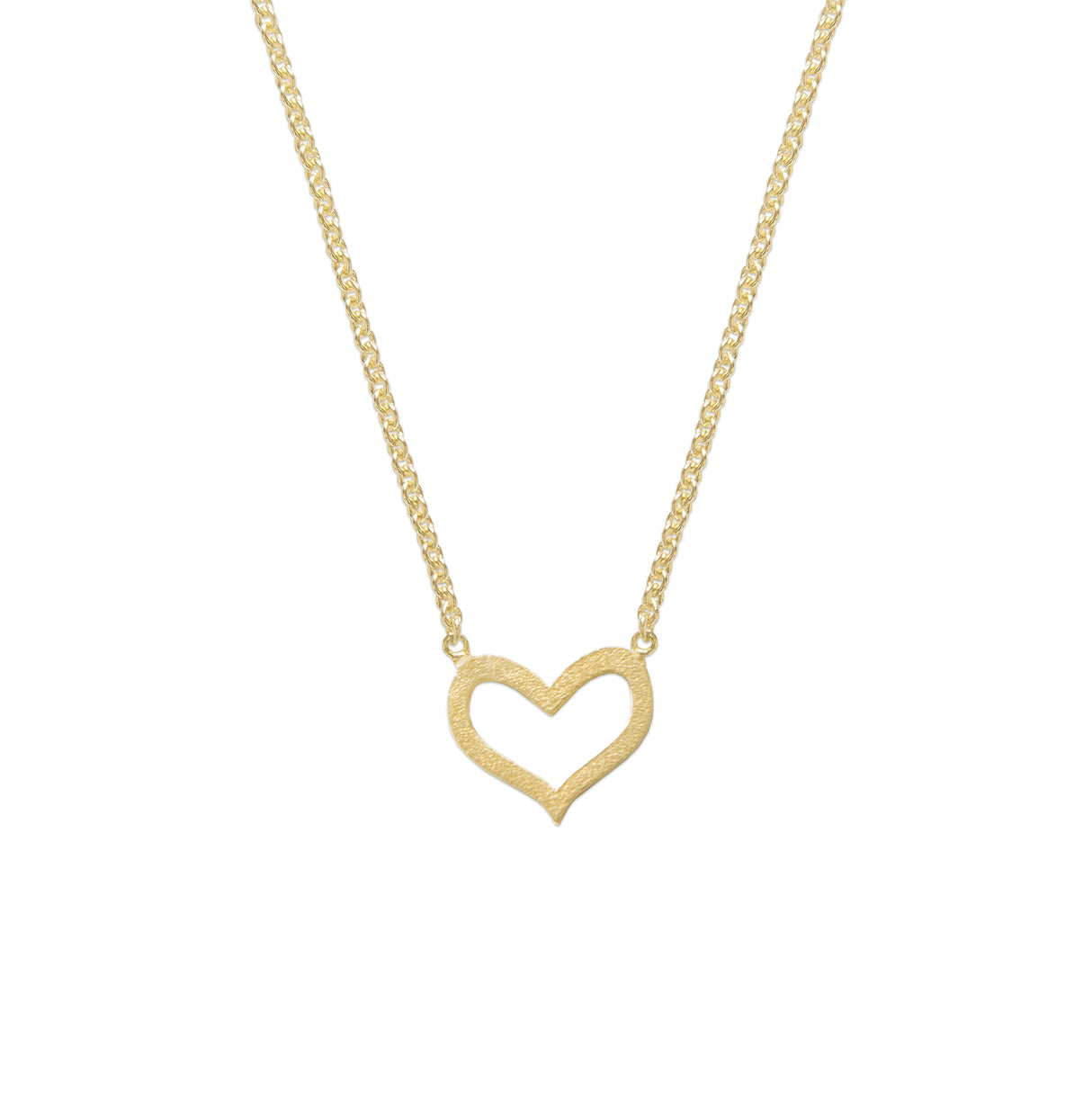 Collar Corazón Borde Gold