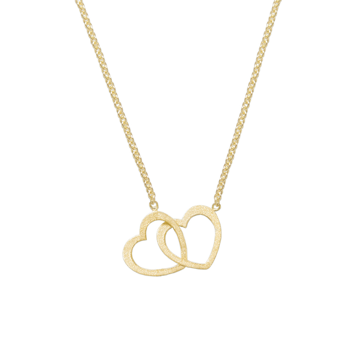Collar 2 Corazones Gold