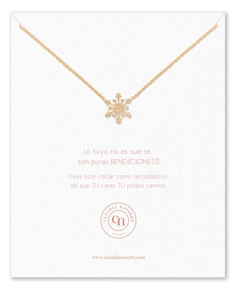 Collar Snowflake Gold