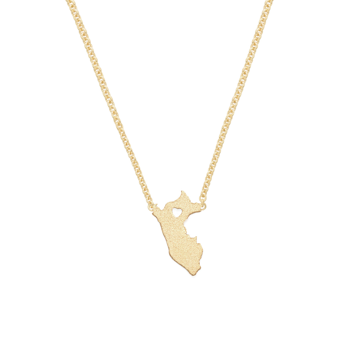 Collar Mapa del Perú Gold