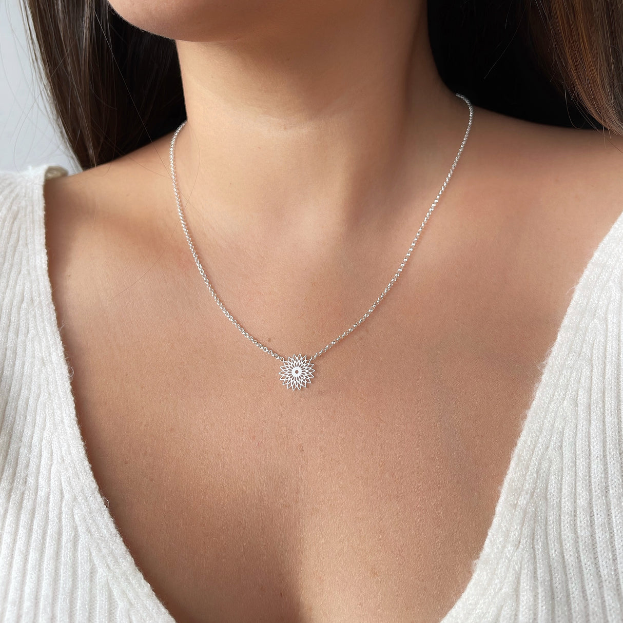 Collar Mandala Silver