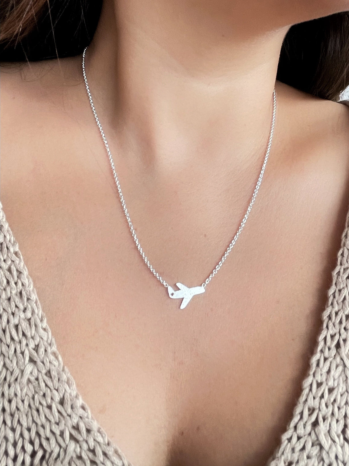 Collar Avión Silver