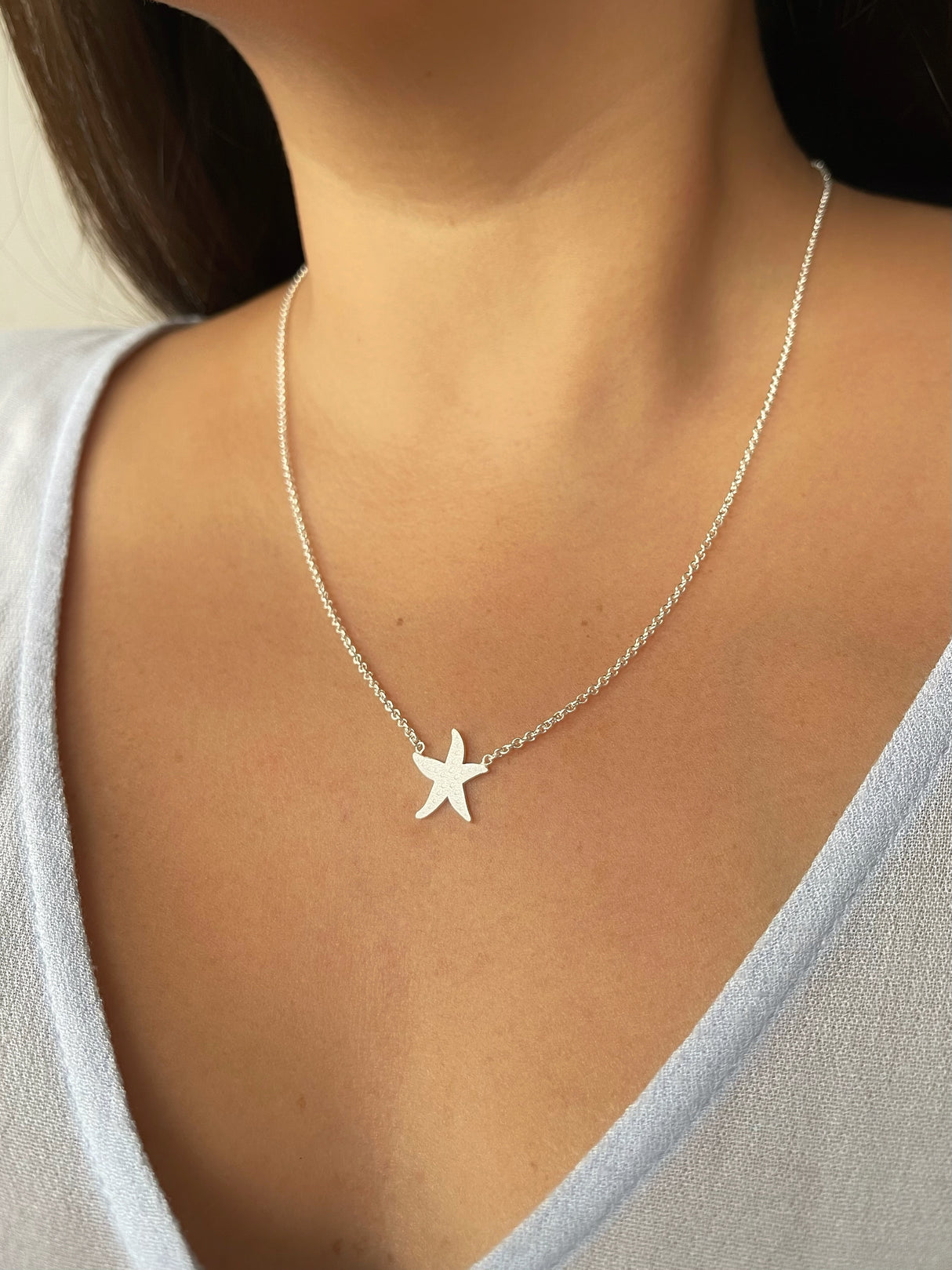 Collar Starfish Silver