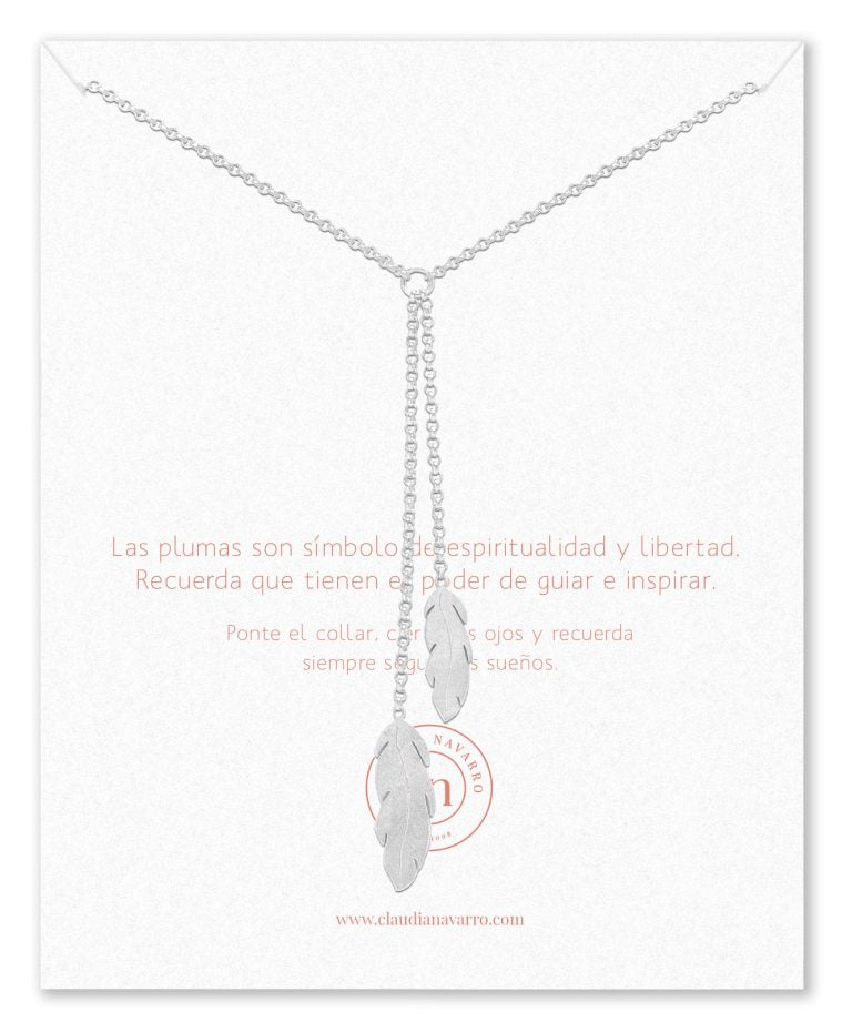 Collar Plumas Silver