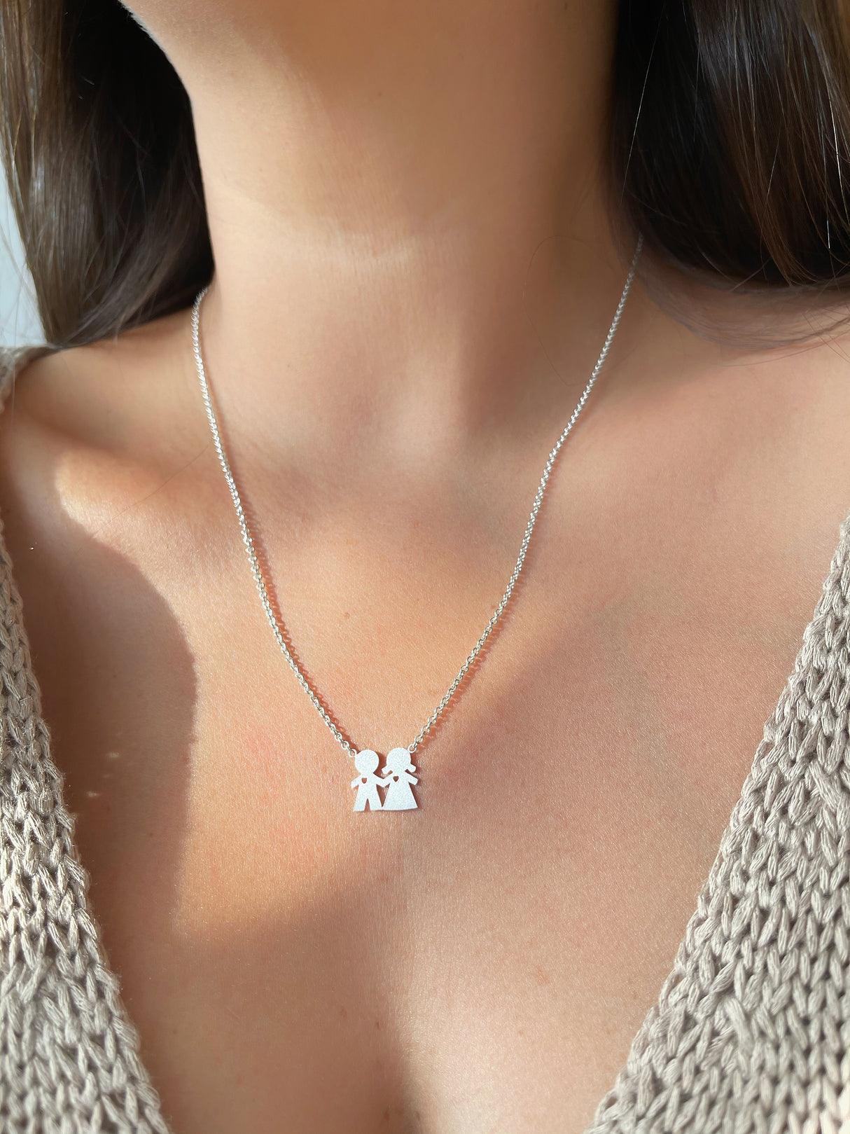 Collar Niña-Niño Silver