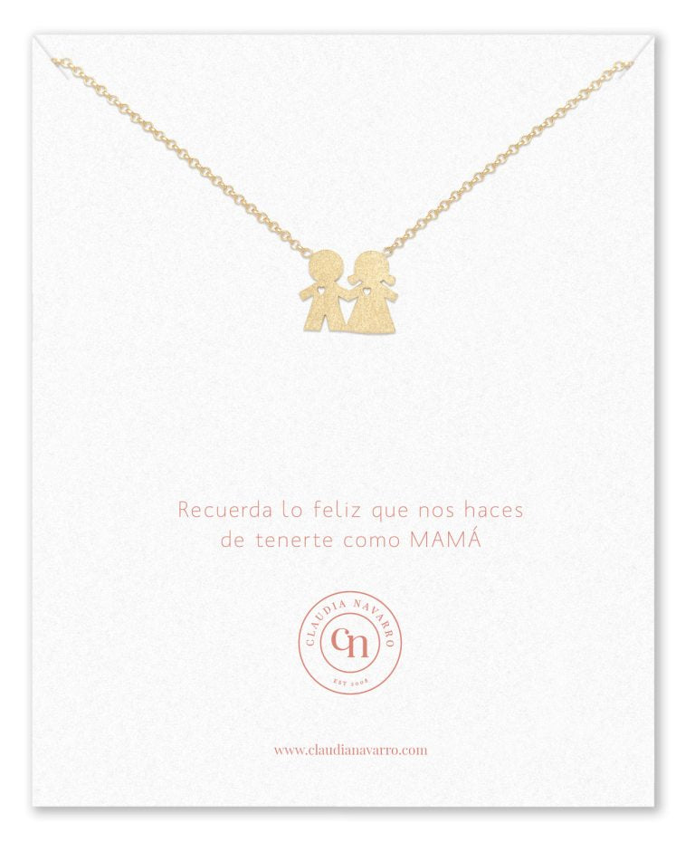 Collar Niño-Niña Gold