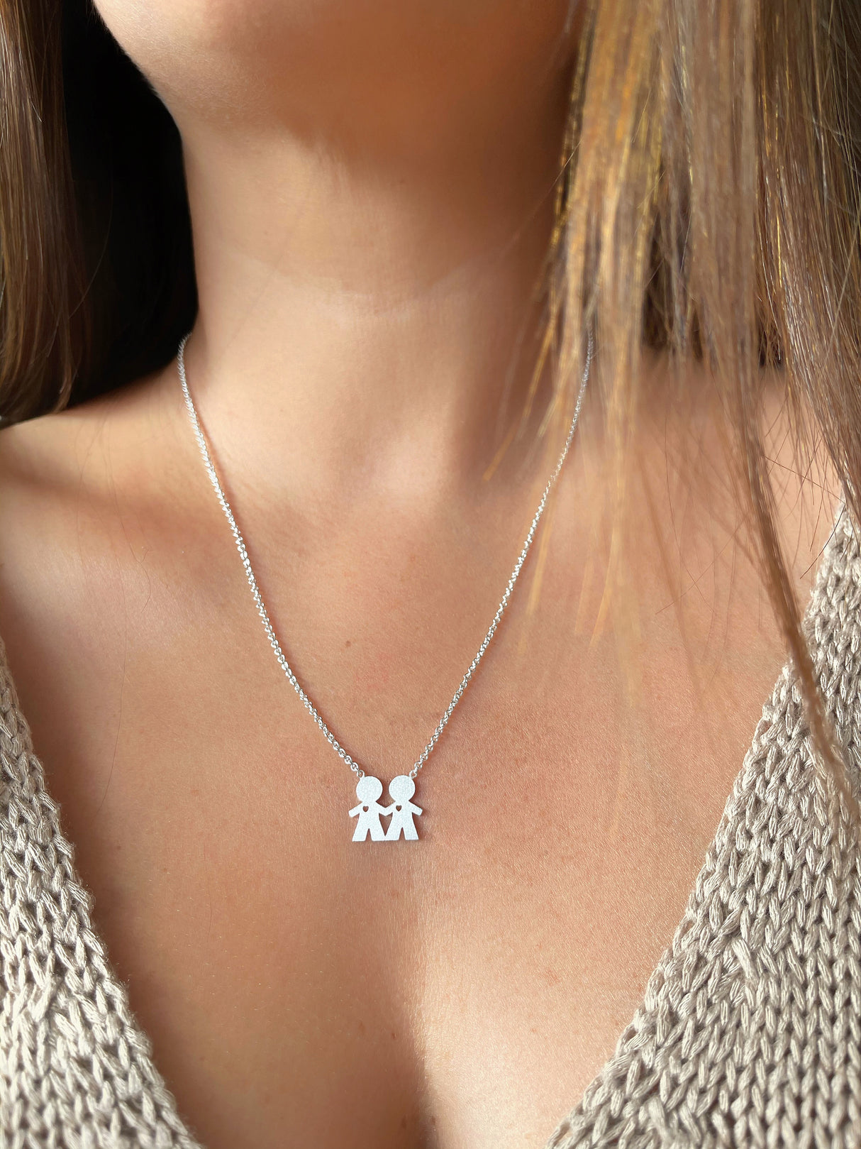 Collar Niño-Niño Silver