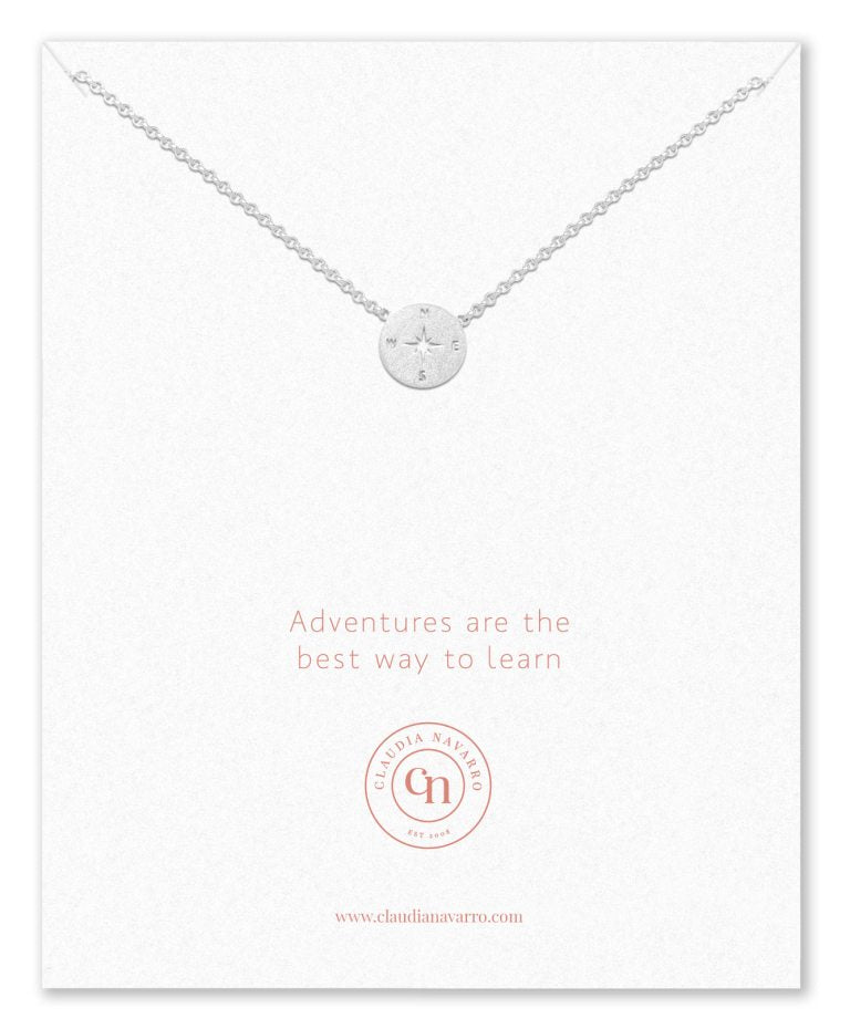 Collar Brújula Silver