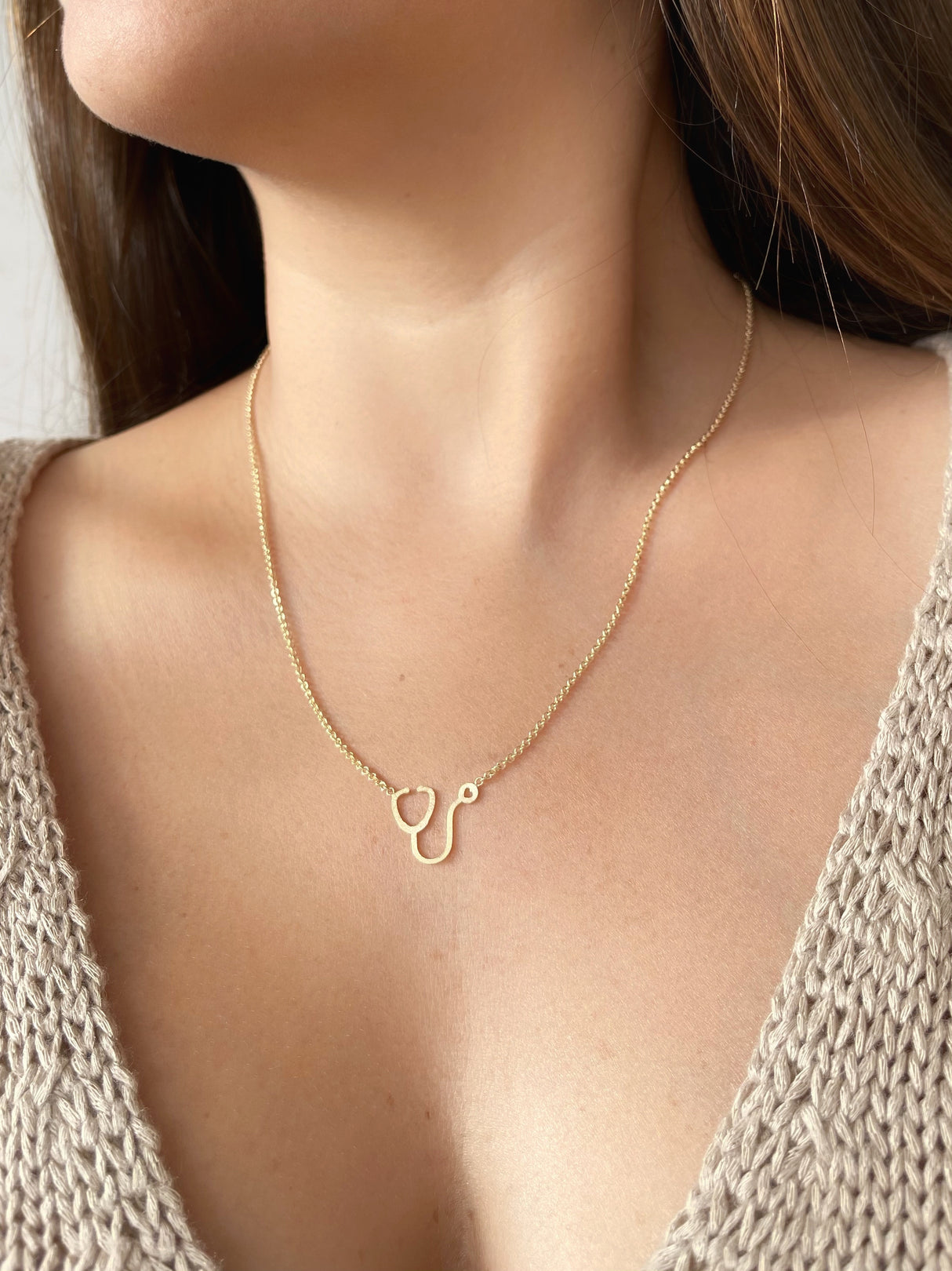 Collar Estetoscopio Gold