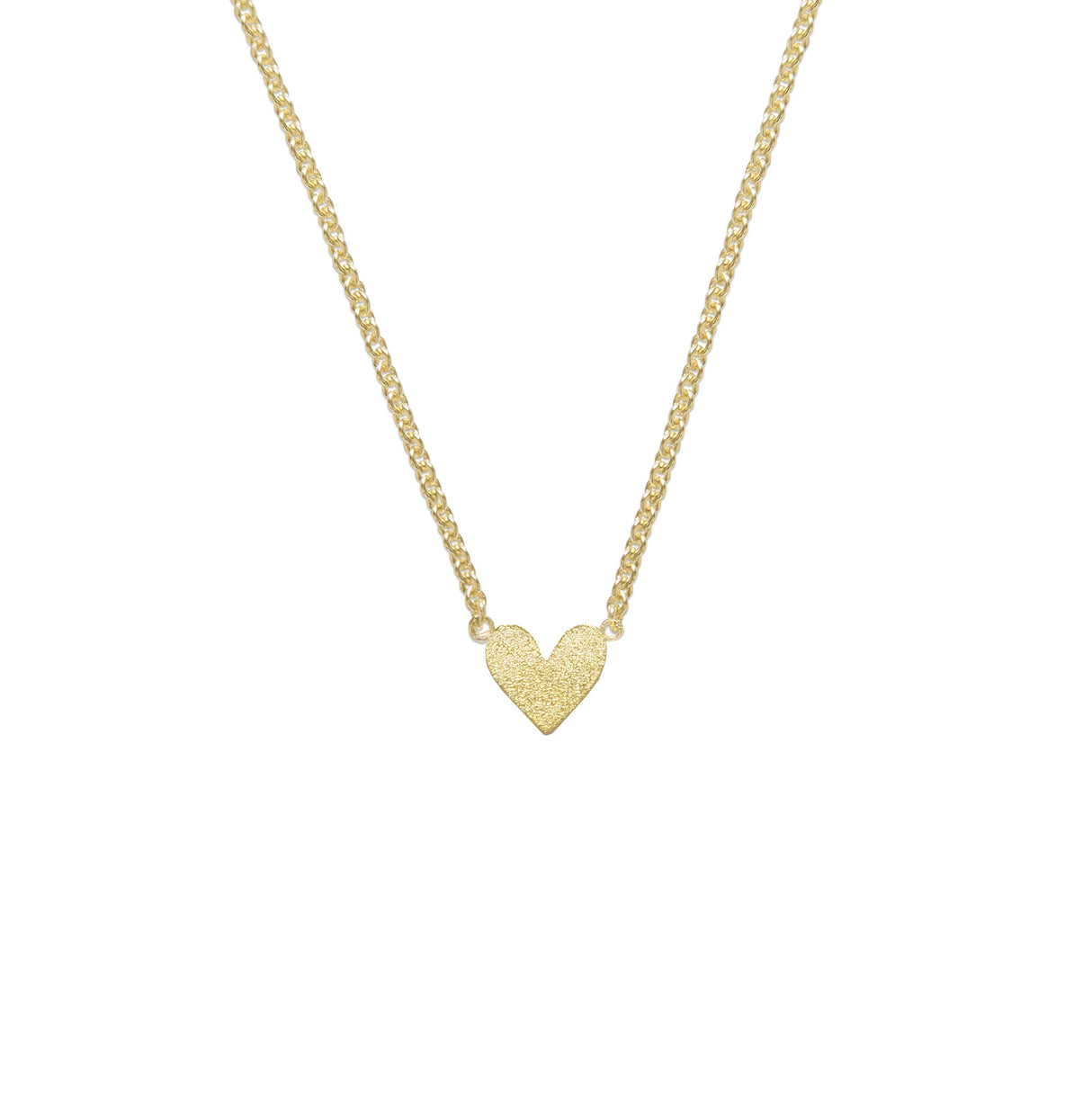 Collar Corazon Entero Gold