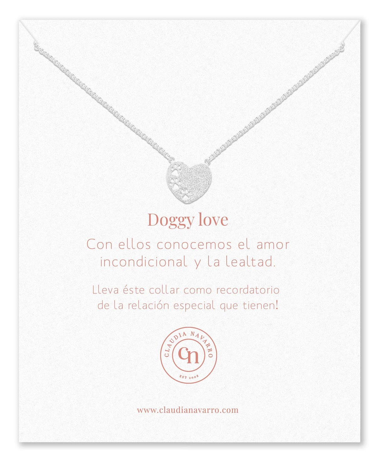 Collar Huellitas Silver