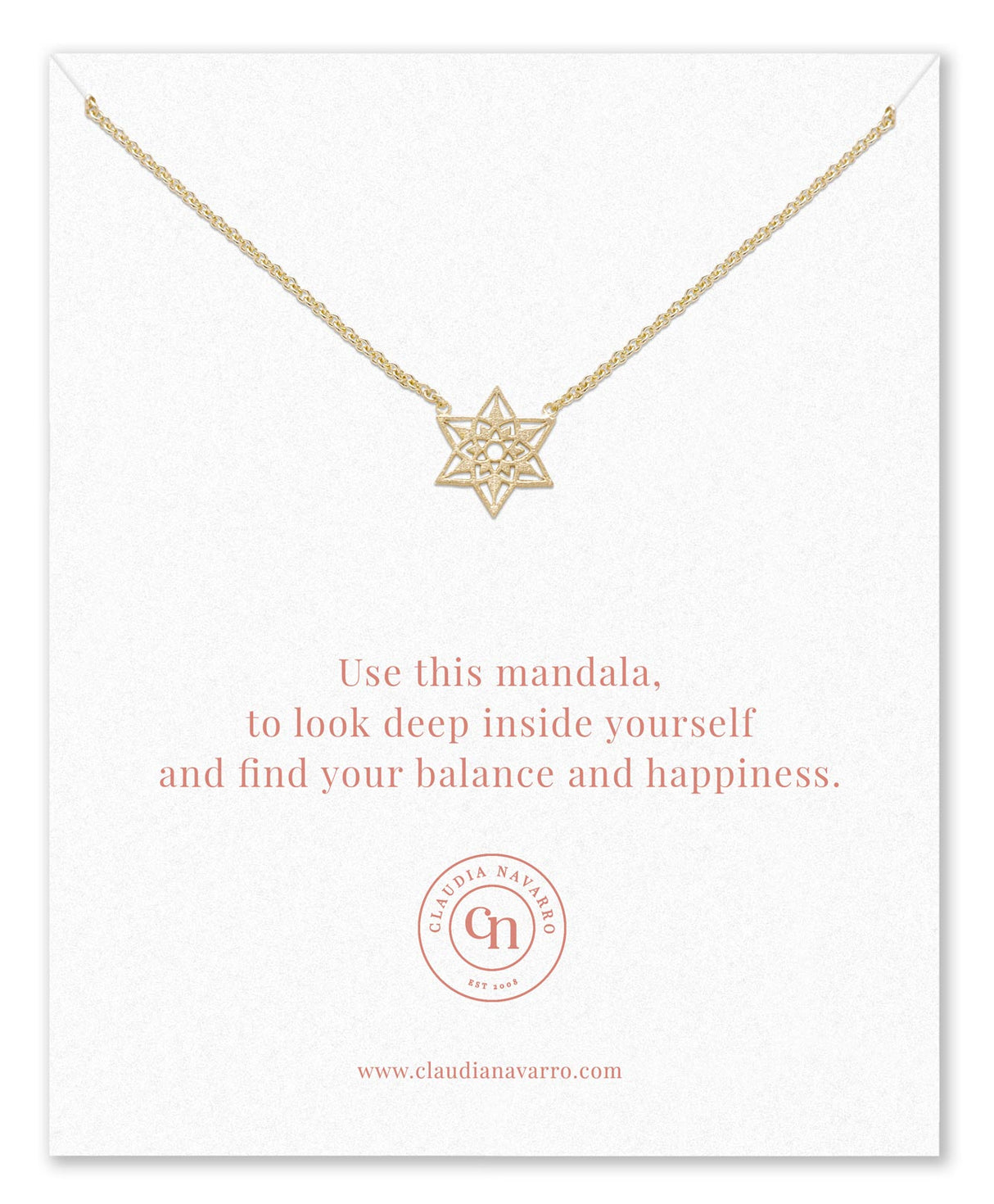 Collar Mandala4 Gold