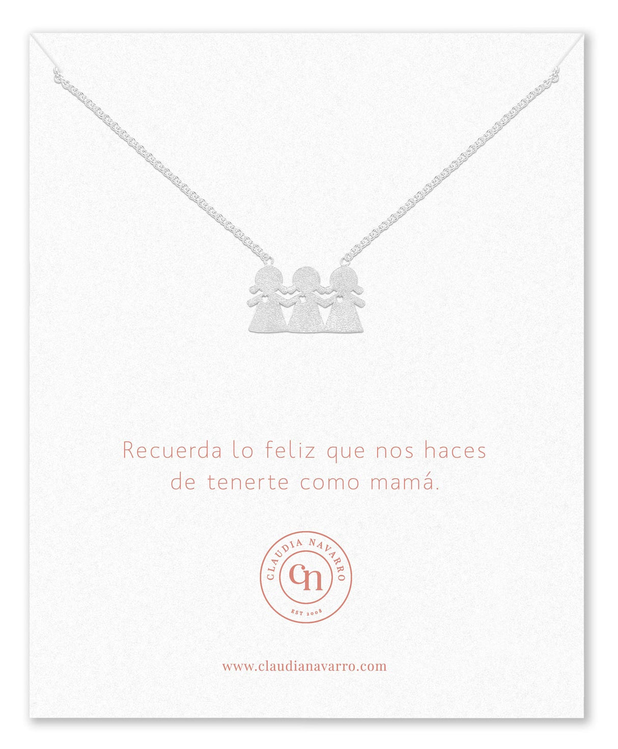 Collar Niña-Niña-Niña Silver
