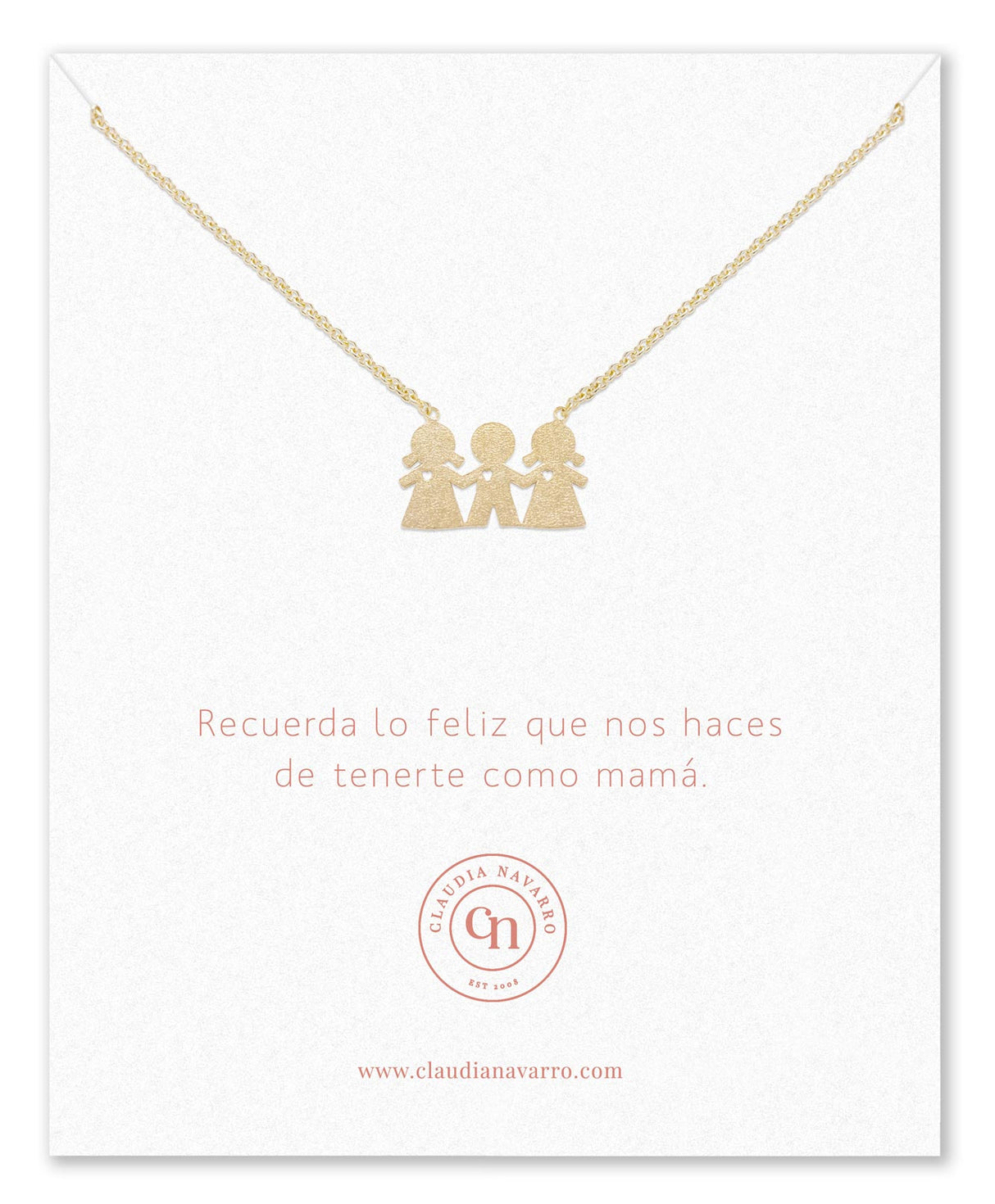 Collar Niña-Niño-Niña Gold