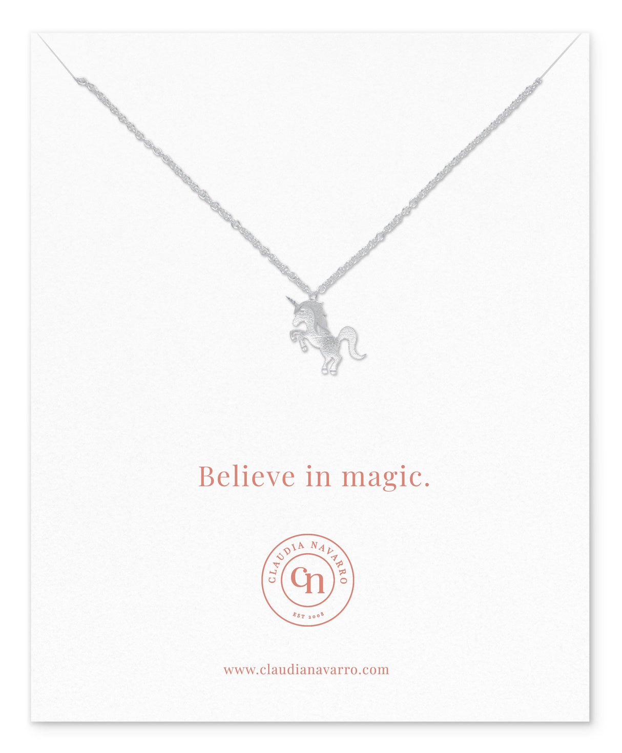 Collar Kids Unicornio2 Silver