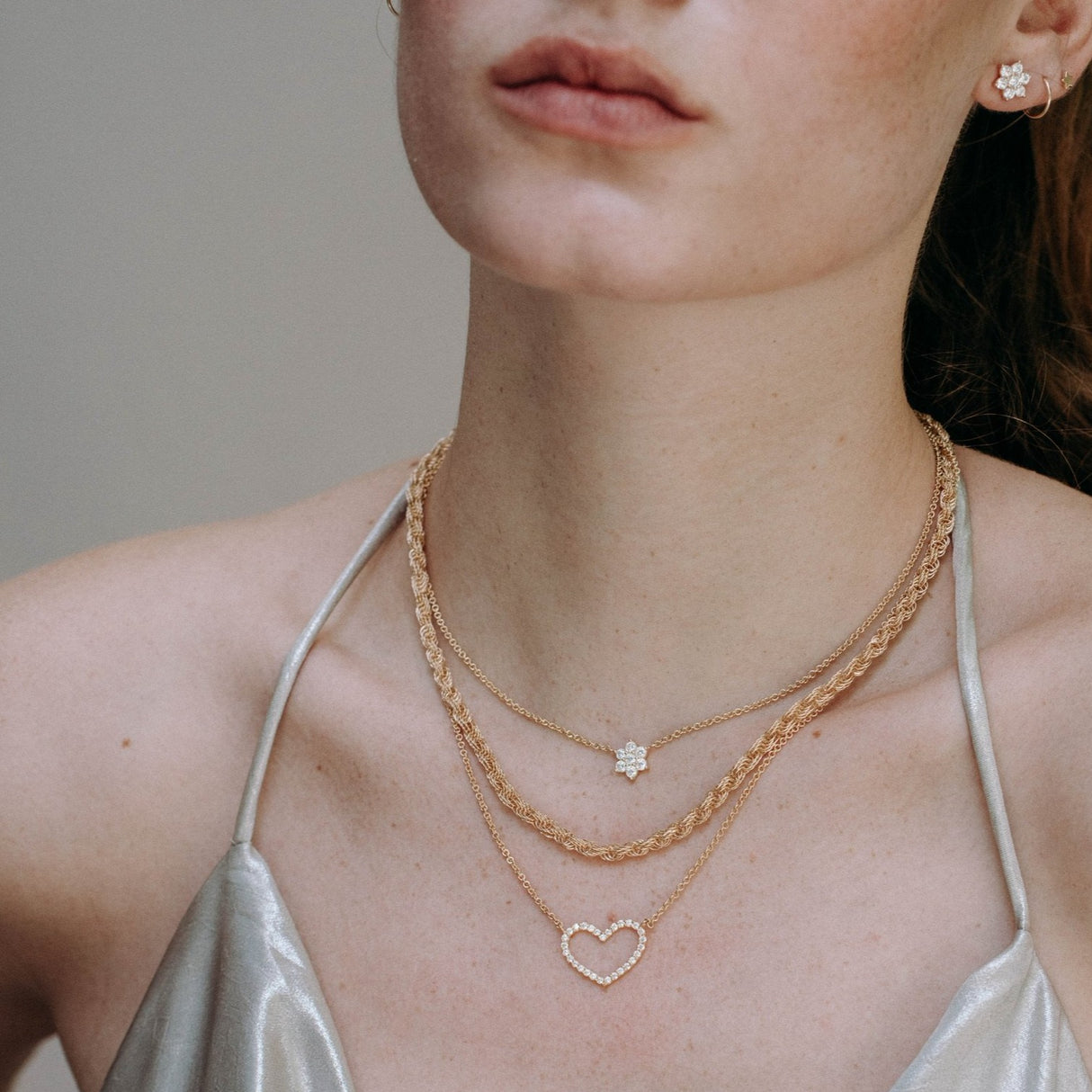 Collar CZ ROSETA GOLD