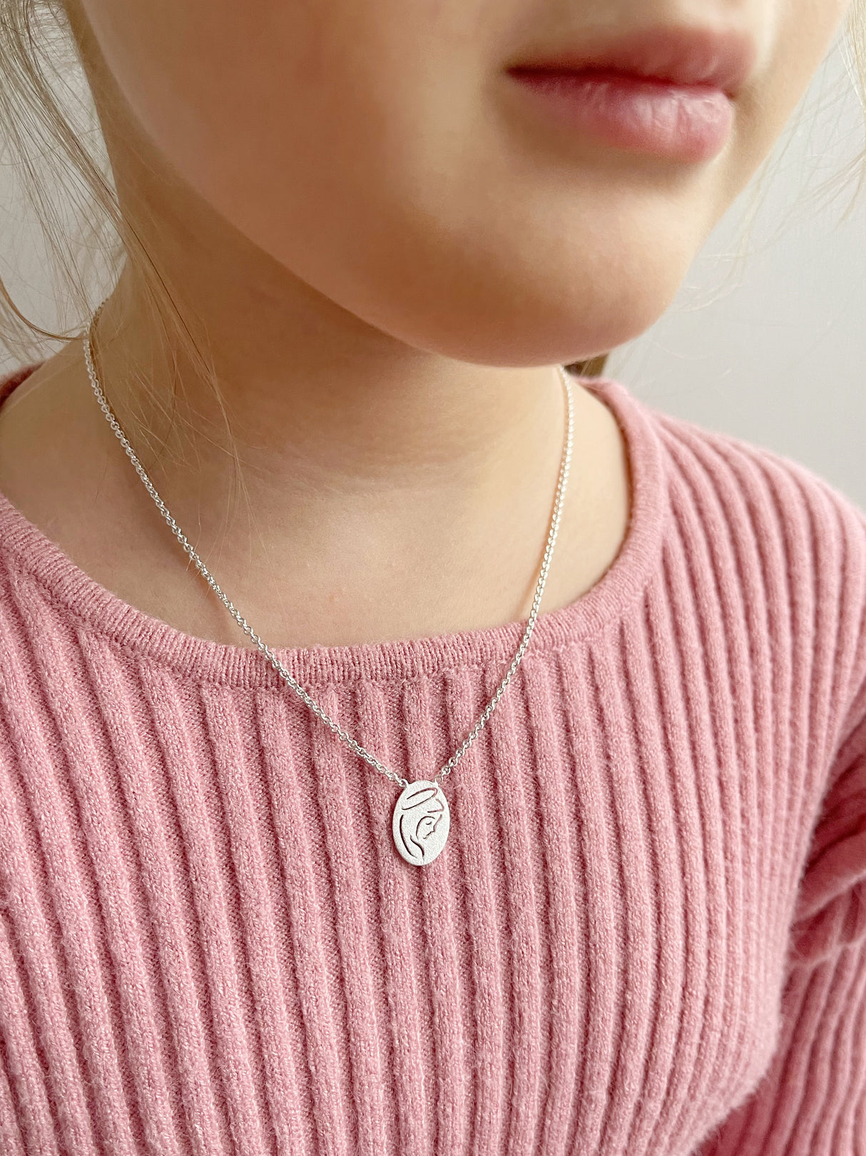 Collar Kids Virgen Silver