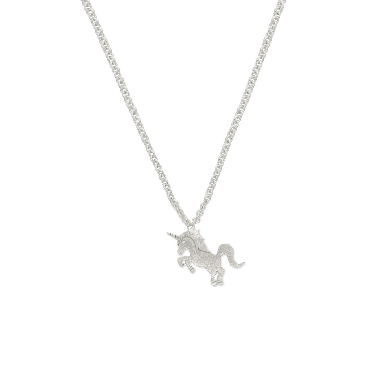 Collar Kids Unicornio2 Silver