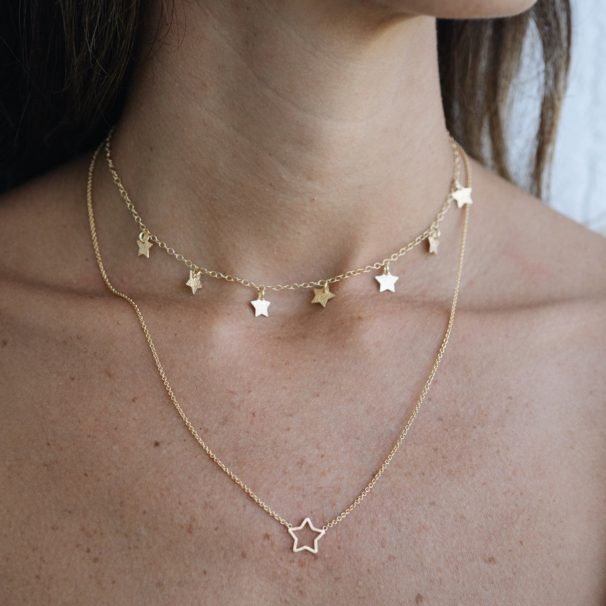 Gargantilla Estrellas Gold