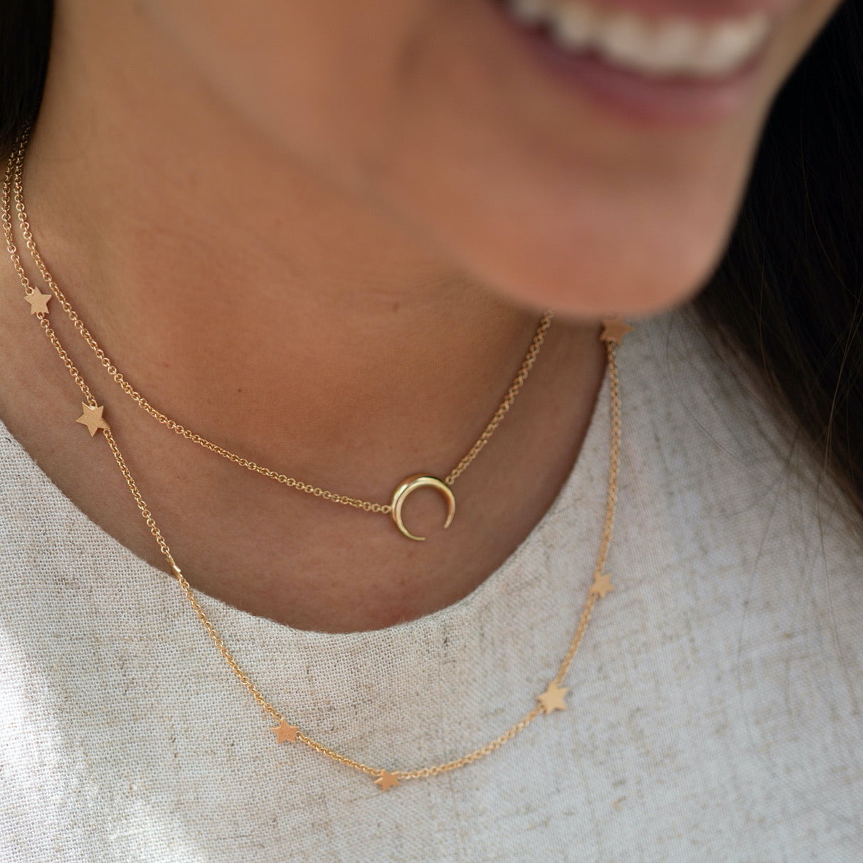 Gargantilla Moon Gold