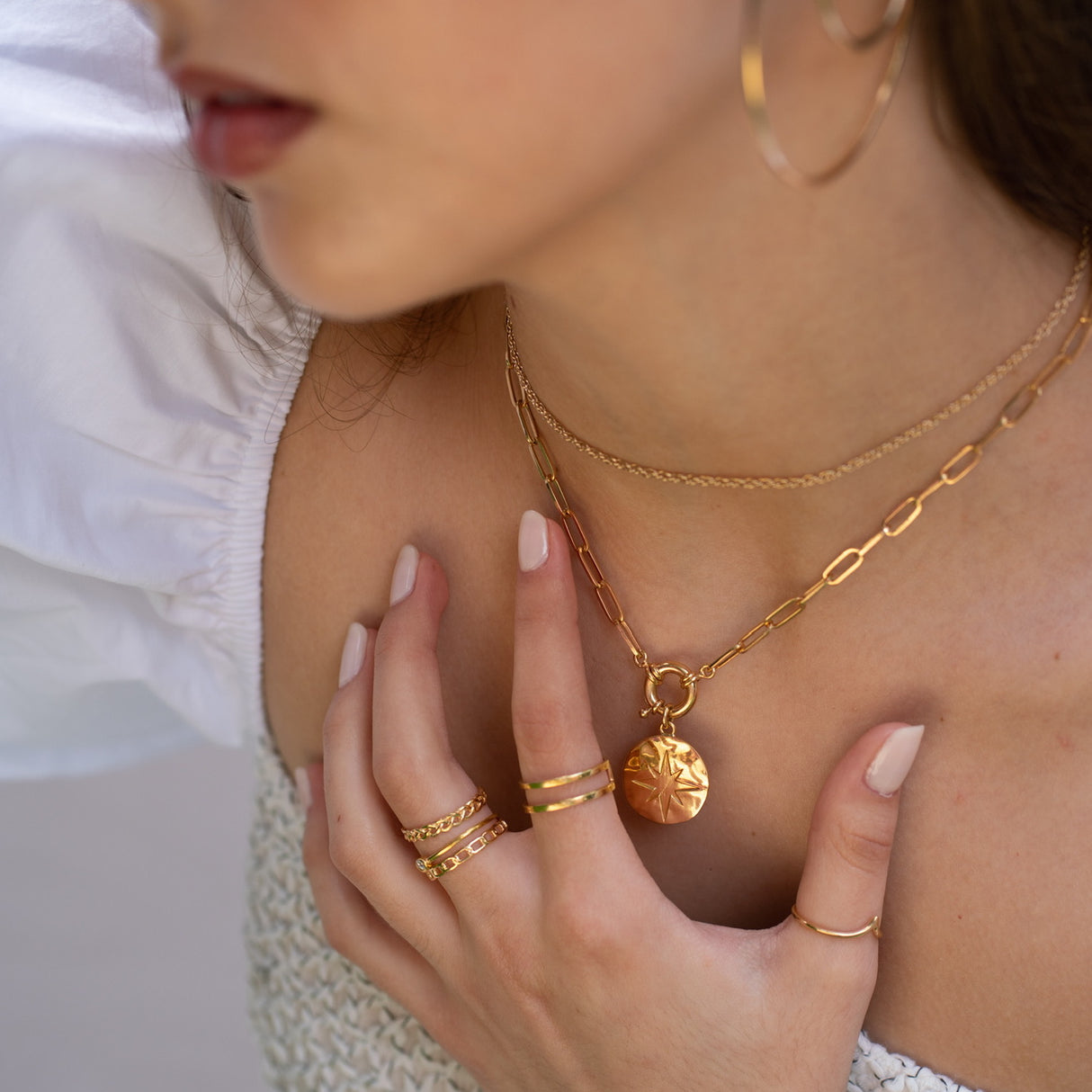 Gargantilla Toggle Flare Gold