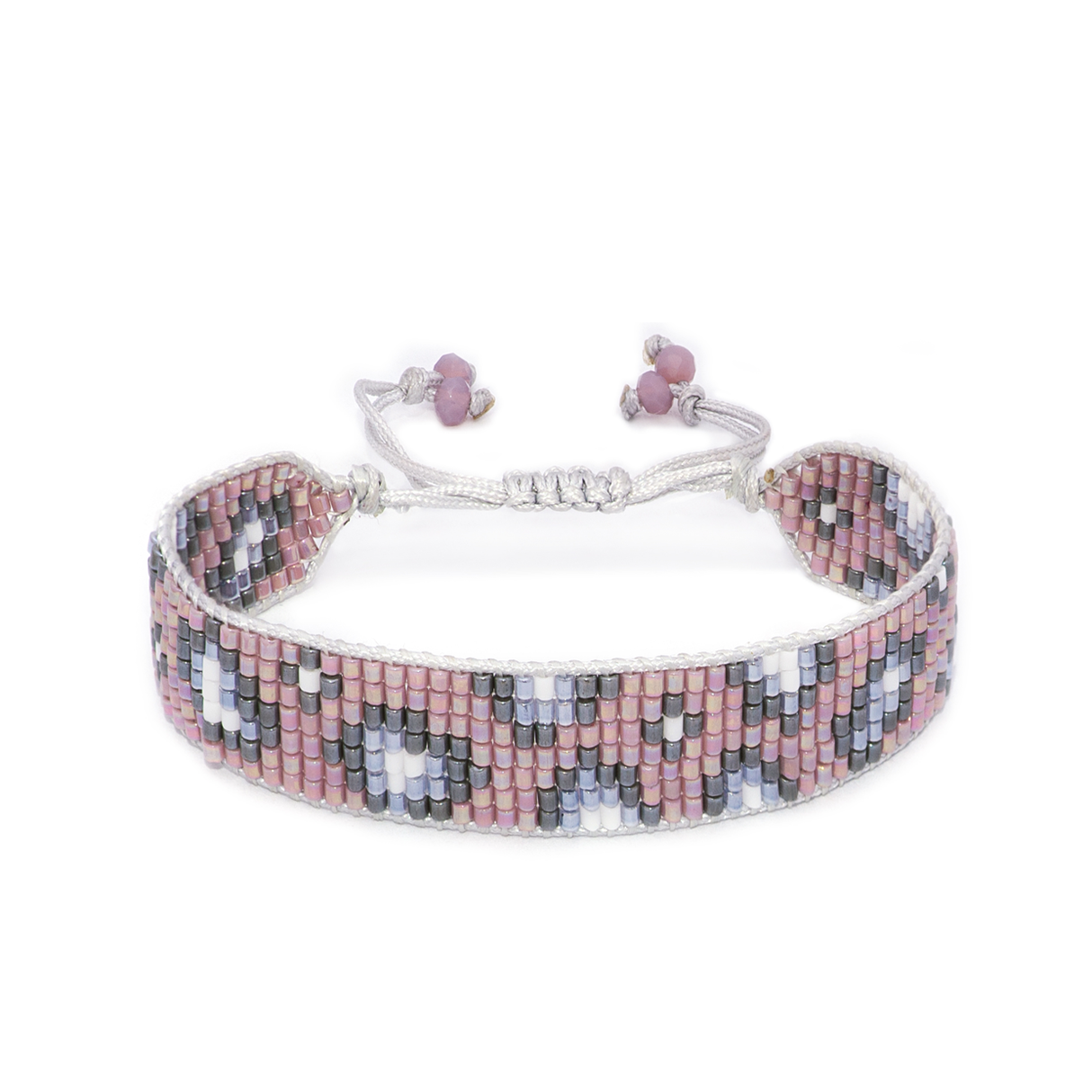 PULSERA LOOM IRIS MALVA