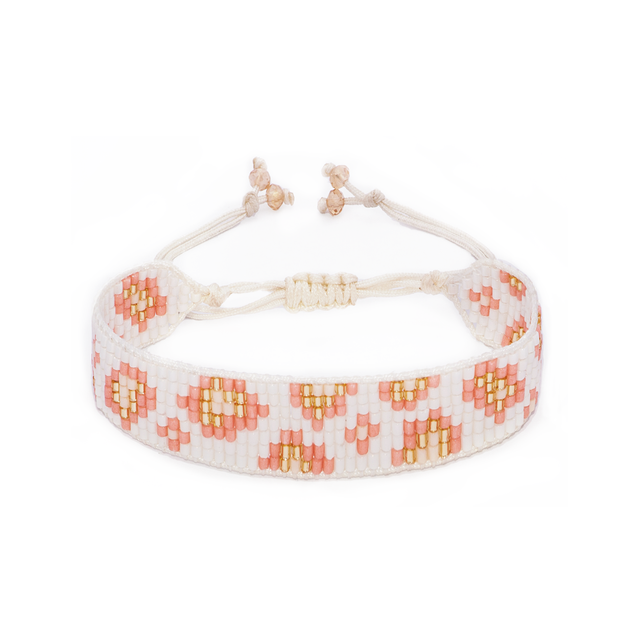 PULSERA LOOM IRIS PEACH