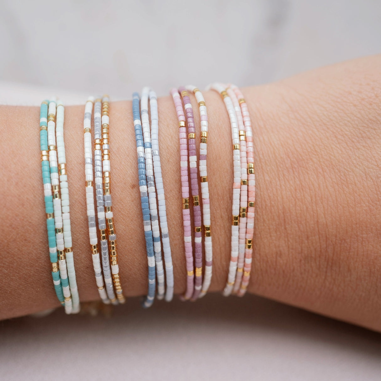 PULSERA LOOM IVY PEACH