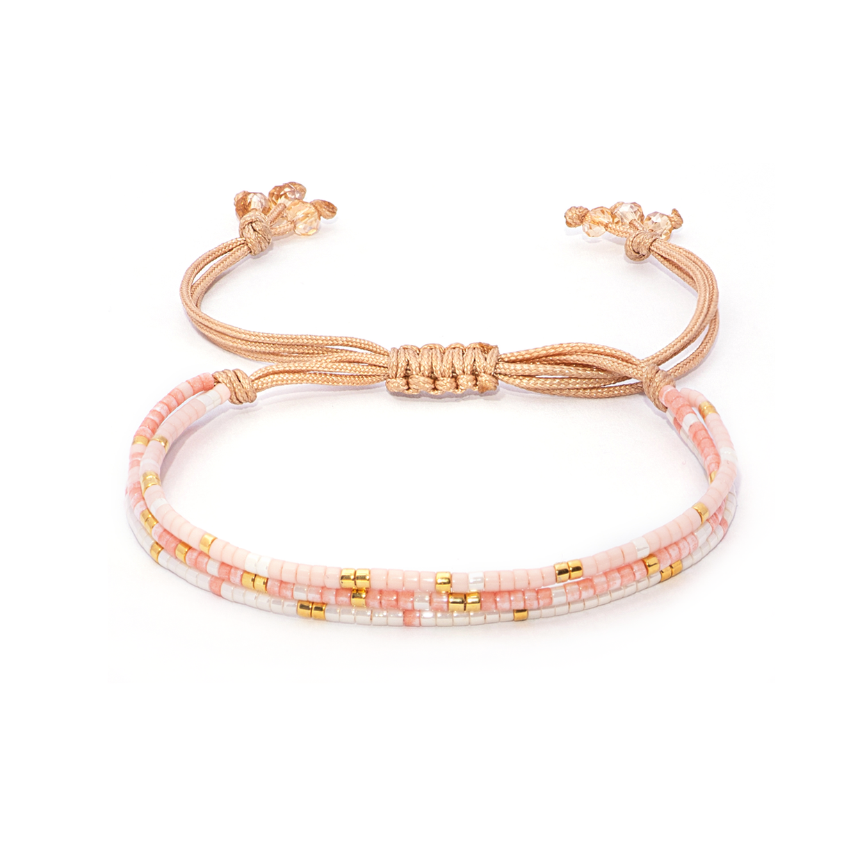PULSERA LOOM IVY PEACH