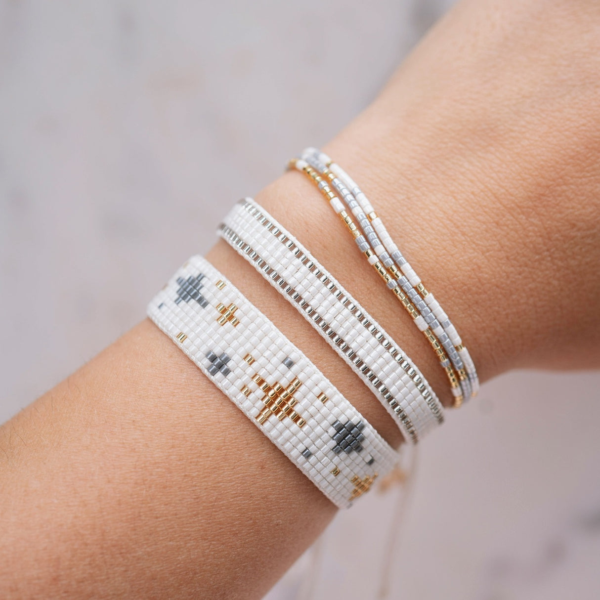 PULSERA LOOM INEA SILVER