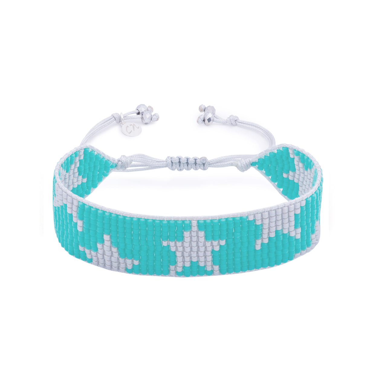 PULSERA LOOM INDI AQUA