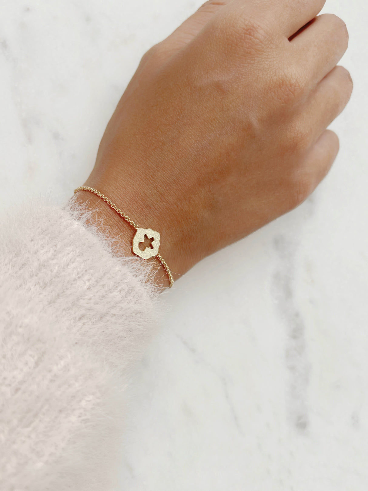 Pulsera Placa Ángel Gold