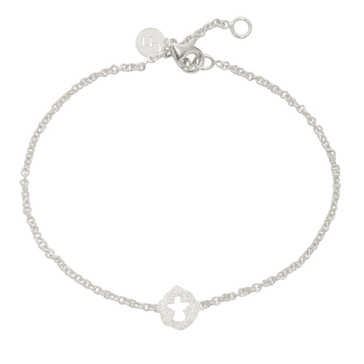 Pulsera Placa Angel Silver