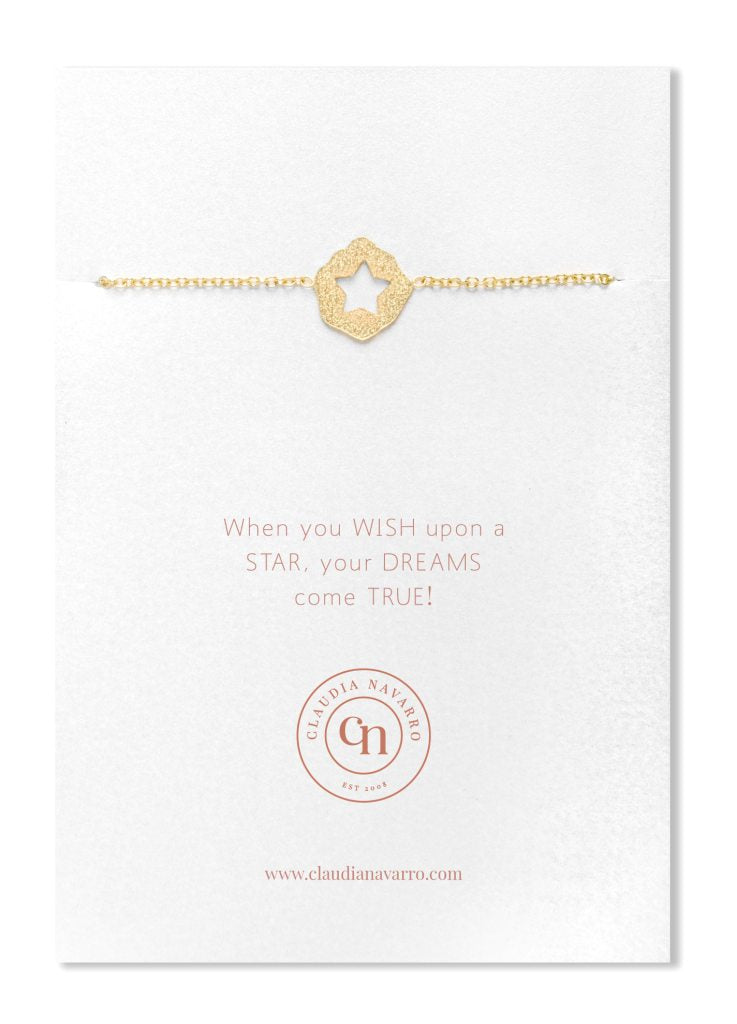 Pulsera Placa Estrella Gold