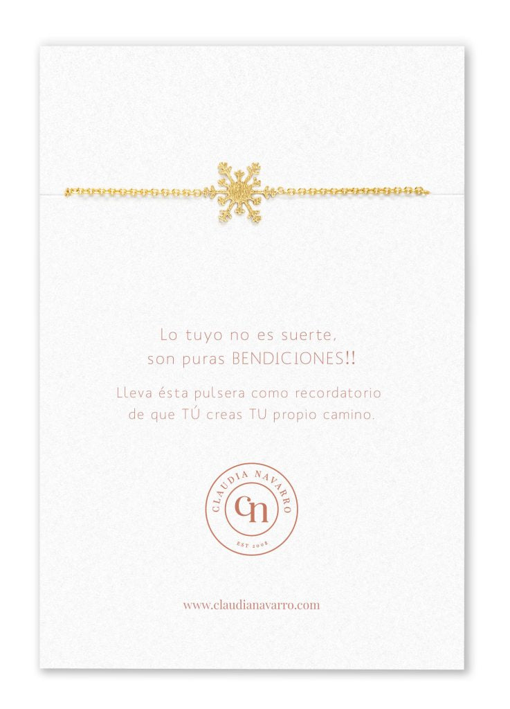 Pulsera Snowflake Gold