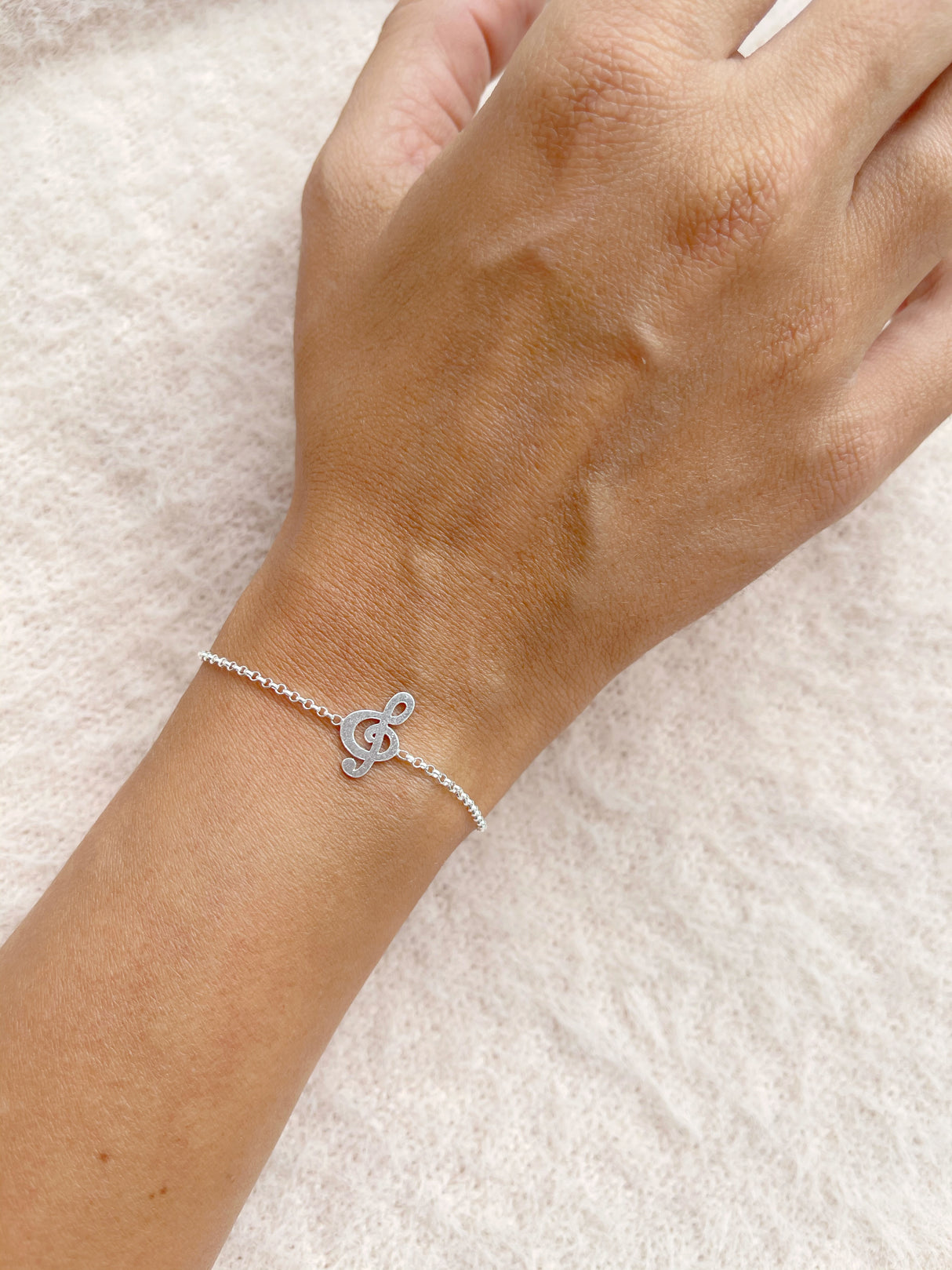 Pulsera Nota Musical Silver