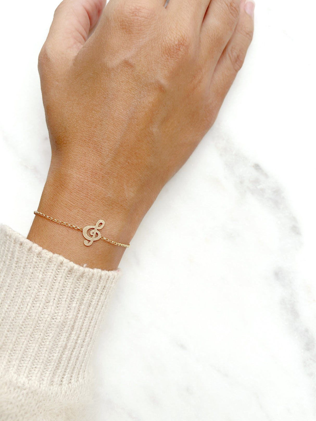 Pulsera Nota Musical Gold