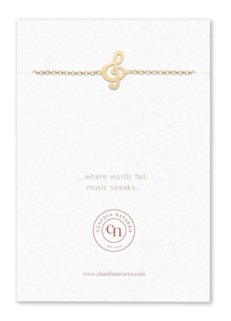 Pulsera Nota Musical Gold